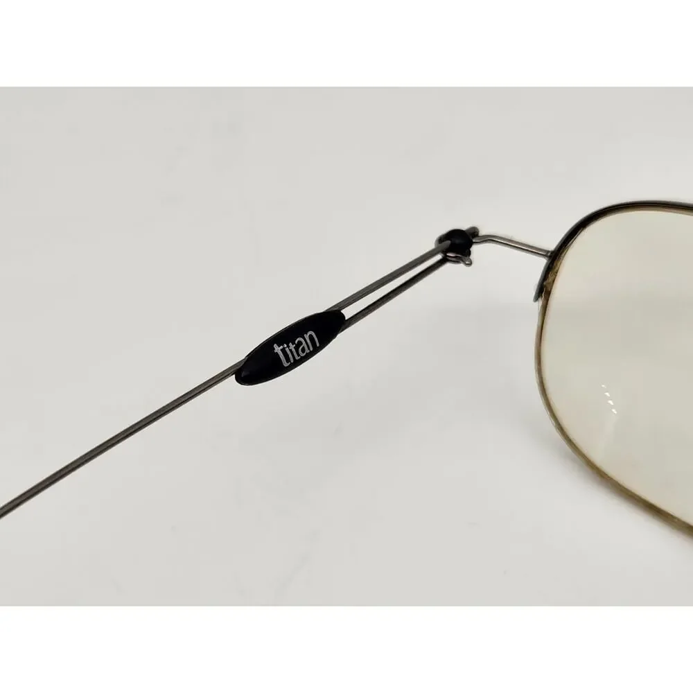 Silhouette Small Eyeglasses Titan Gunmetal Half Rim Frame Only Austria